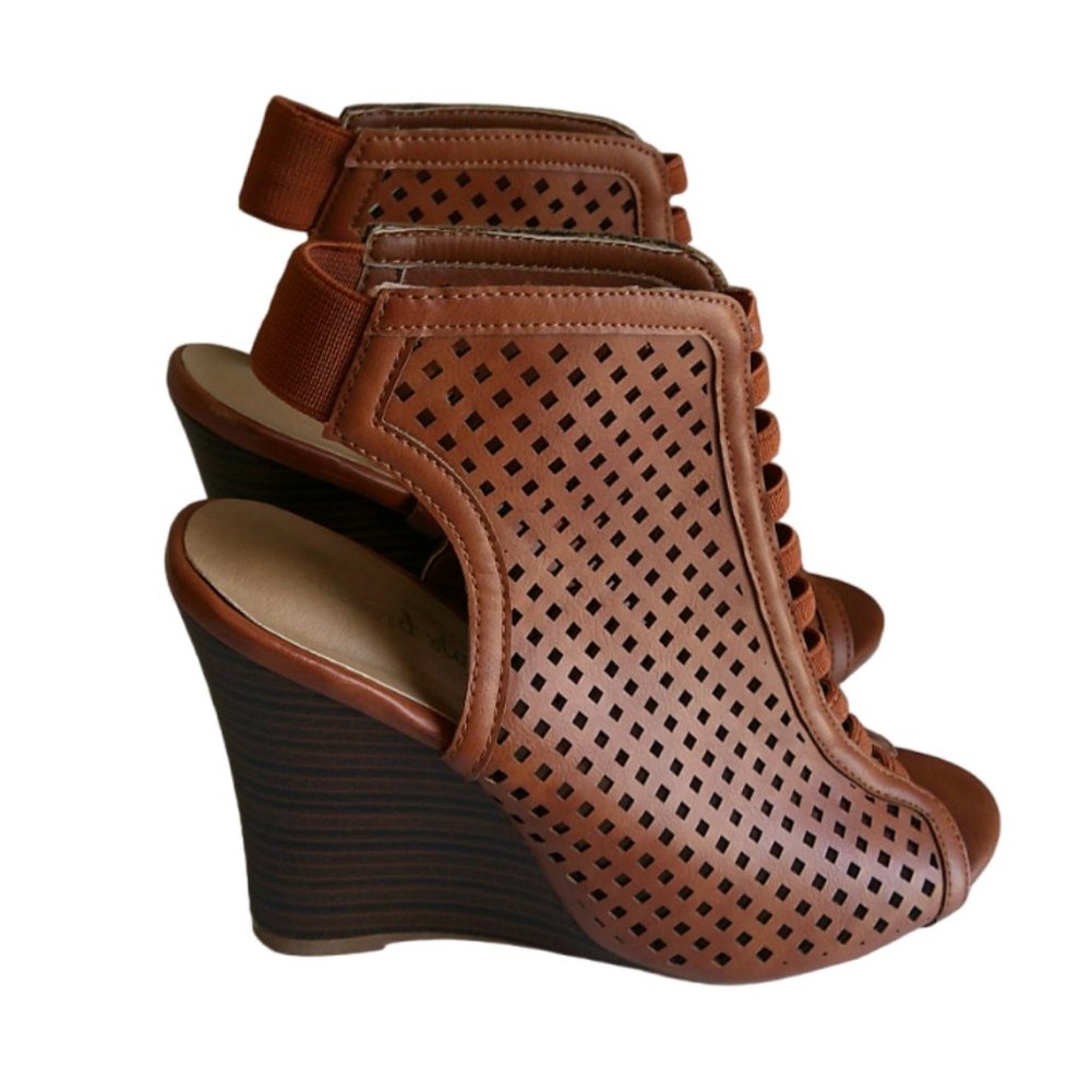 Altar'd State Women's Strappy High Heel Wedge Sandals